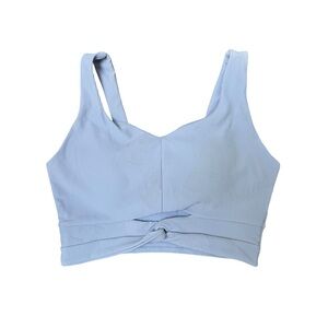 Keep Light Blue Ribbed X-small Cropped Workout Tank